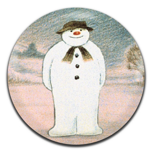 The Snowman Christmas Animation 80's 25mm / 1 Inch D-pin Button Badge