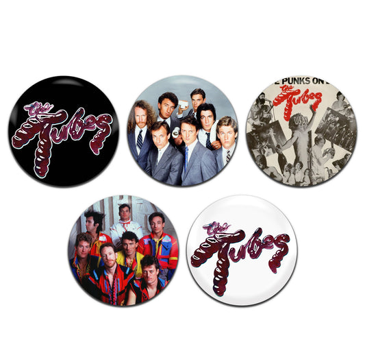 The Tubes Glam Punk Rock Band 70's 25mm / 1 Inch D-Pin Button Badges (5x Set)