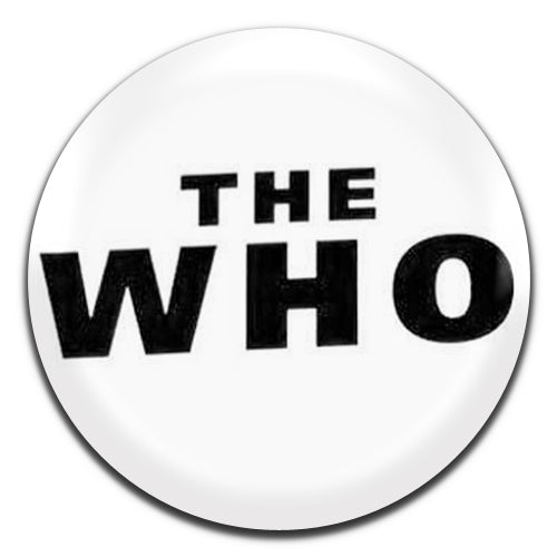 The Who White Rock Band Mod 60's 25mm / 1 Inch D-pin Button Badge