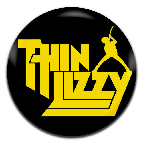 Thin Lizzy Black Yellow Rock Blues Heavy Metal Band 70's 80's 25mm / 1 Inch D-pin Button Badge