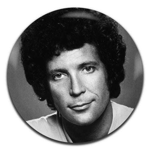 Tom Jones Black & White Pop Soul 60's 25mm / 1 Inch D-pin Button Badge