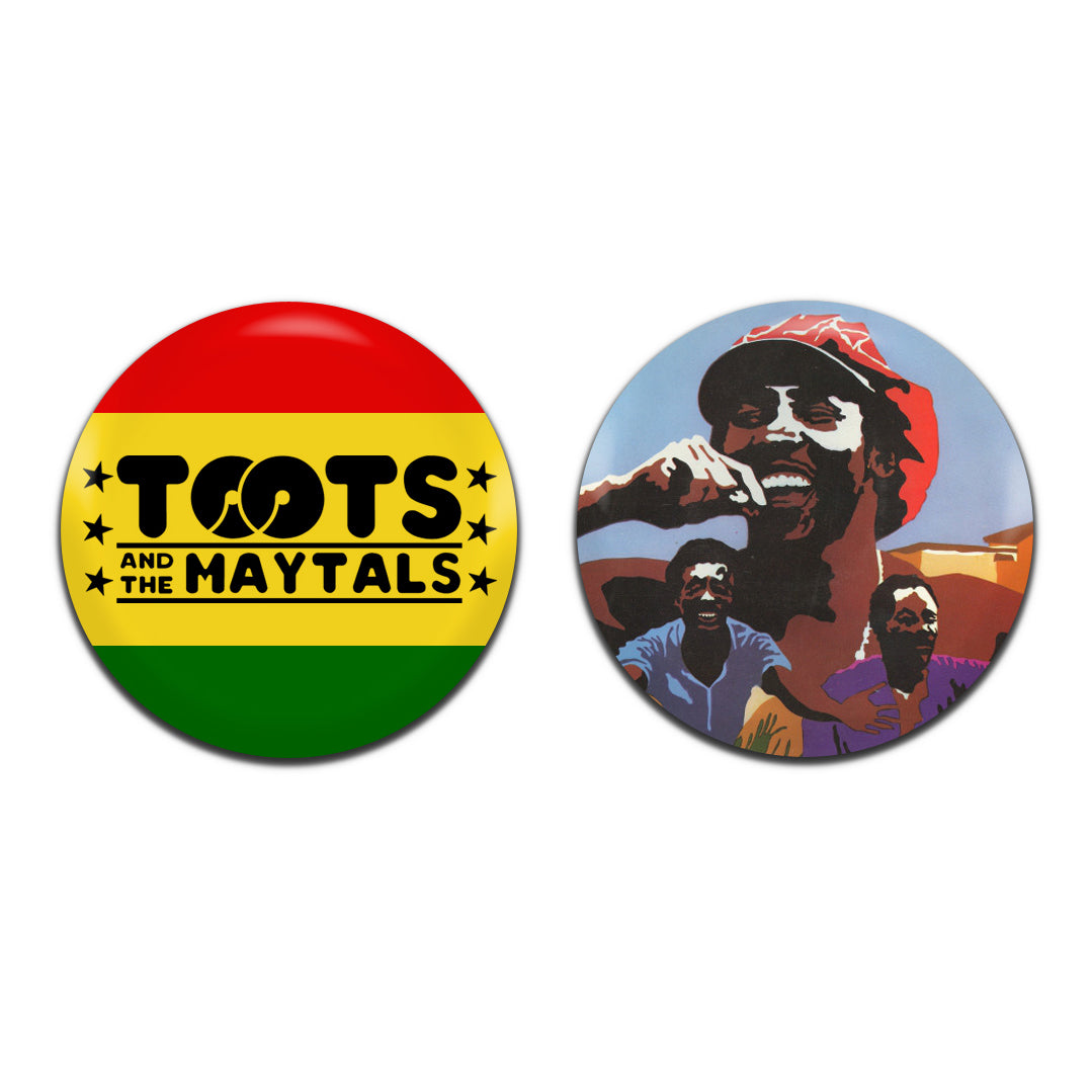 Toots And The Maytals Reggae Band 60's 70's 25mm / 1 Inch D-Pin Button Badges (2x Set)