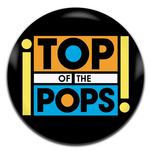 Top of The Pops Colour TV Music Retro 25mm / 1 Inch D-pin Button Badge