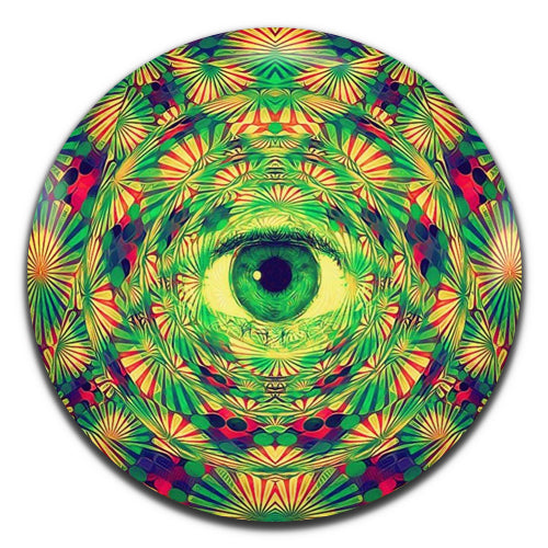 Trippy Eye Psychedelic 25mm / 1 Inch D-pin Button Badge