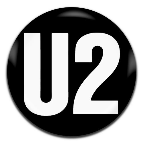 U2 Black Rock Pop Band 70's 80's 25mm / 1 Inch D-pin Button Badge