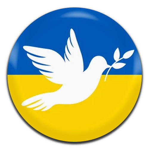 Ukraine Dove 25mm / 1 Inch D-pin Button Badge