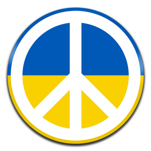 Ukraine Peace Flag 25mm / 1 Inch D-pin Button Badge