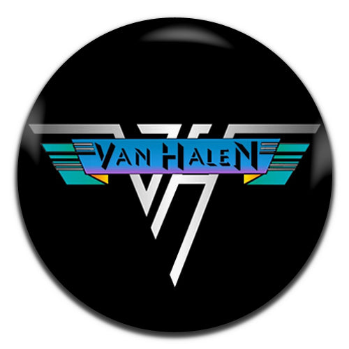 Van Halen Black Heavy Rock Metal Glam Band 70's 80's 25mm / 1 Inch D-pin Button Badge