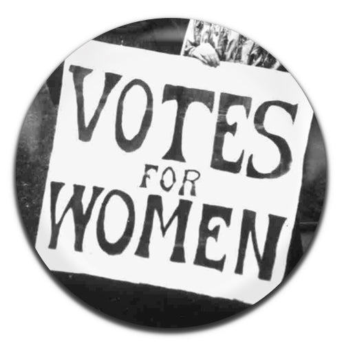 Votes for Women 25mm / 1 Inch D-pin Button Badge