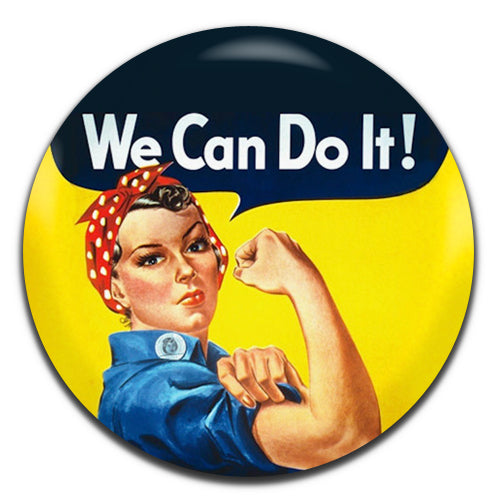 We Can Do It! Feminism Feminst 25mm / 1 Inch D-pin Button Badge