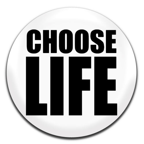 Choose Life Wham 80's Pop White 25mm / 1 Inch D-pin Button Badge