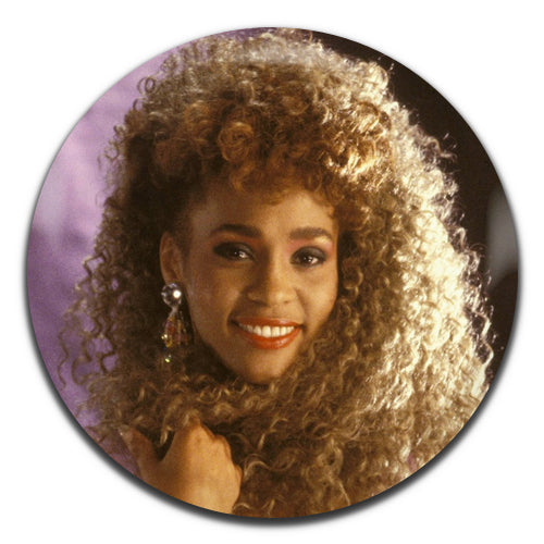 Whitney Houston Colour Pop Soul 80's 25mm / 1 Inch D-pin Button Badge