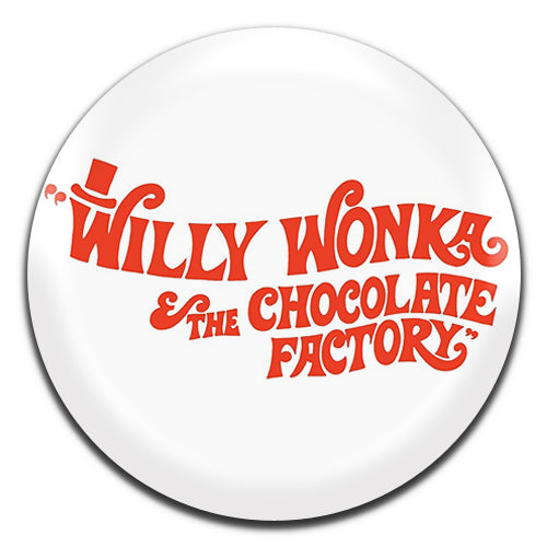 Willy Wonka & The Chocolate Factory White Movie Musical Fantasy Film 70's 25mm / 1 Inch D-pin Button Badge