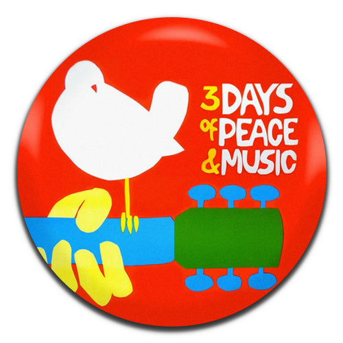 Woodstock Concert Festival Retro 60's  25mm / 1 Inch D-pin Button Badge