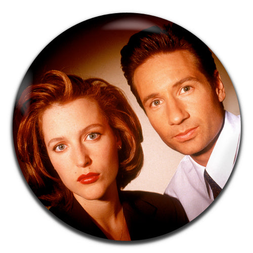 X Files Mulder And Scully Sci Fi TV Series 90's 25mm / 1 Inch D-pin Button Badge