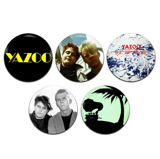 Yazoo Yaz Synth Pop New Wave Band 80's 25mm / 1 Inch D-Pin Button Badges (5x Set)