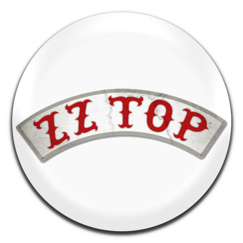 ZZ Top White Blues Rock Band 70's 80's 25mm / 1 Inch D-pin Button Badge