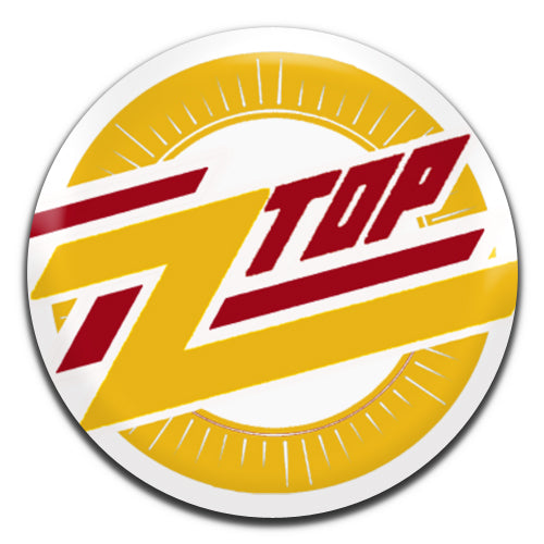 ZZ Top Yellow Red Blues Rock Band 70's 80's 25mm / 1 Inch D-pin Button Badge