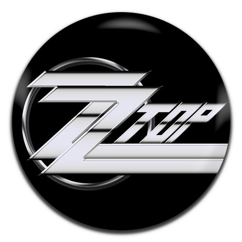 ZZ Top Black Silver Blues Rock Band 70's 80's 25mm / 1 Inch D-pin Button Badge