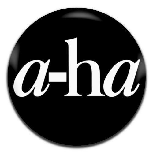 A-Ha Pop Band New Wave Synth 80's  Black 25mm / 1 Inch D-pin Button Badge