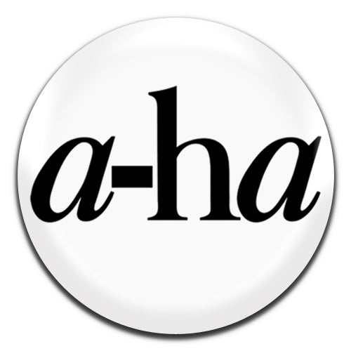 A-Ha Pop Band New Wave Synth 80's White 25mm / 1 Inch D-pin Button Badge