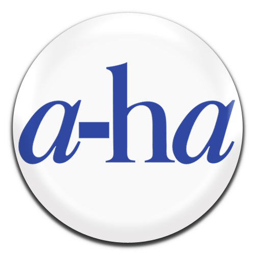 A-Ha Pop Band New Wave Synth 80's White Blue 25mm / 1 Inch D-pin Button Badge